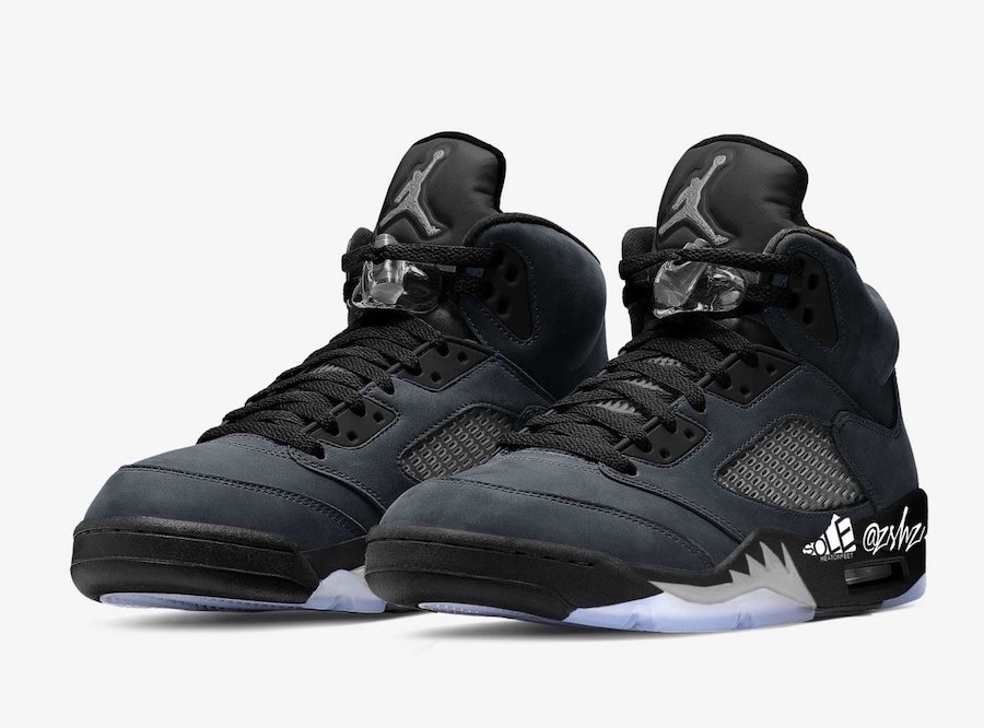 Air Jordan 5 Anthracite Shoes - Click Image to Close